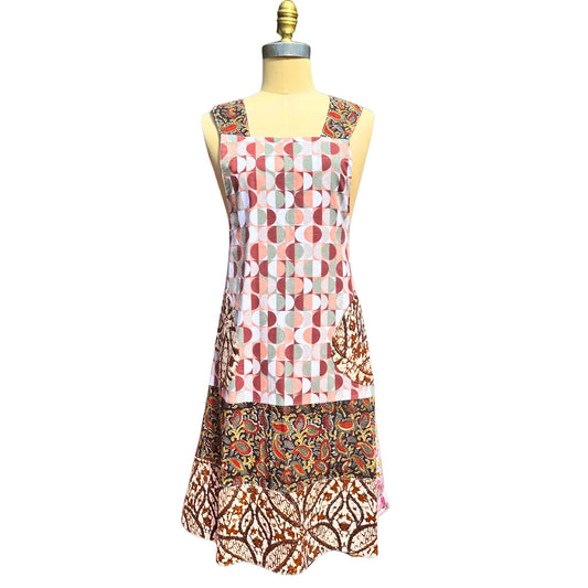 🥑 Avocado à la Mode — Handmade Reversible Crossback Apron