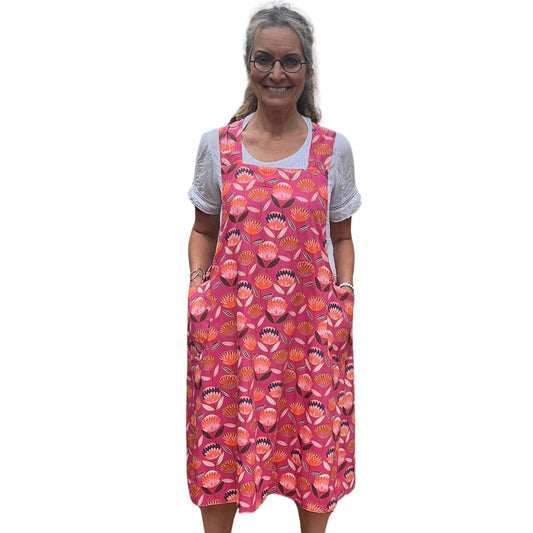 🔥 Hot Chook Summer — Handmade Reversible Crossback Apron